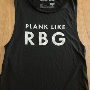 NWOT “Plank like RBG” women’s muscle tank top